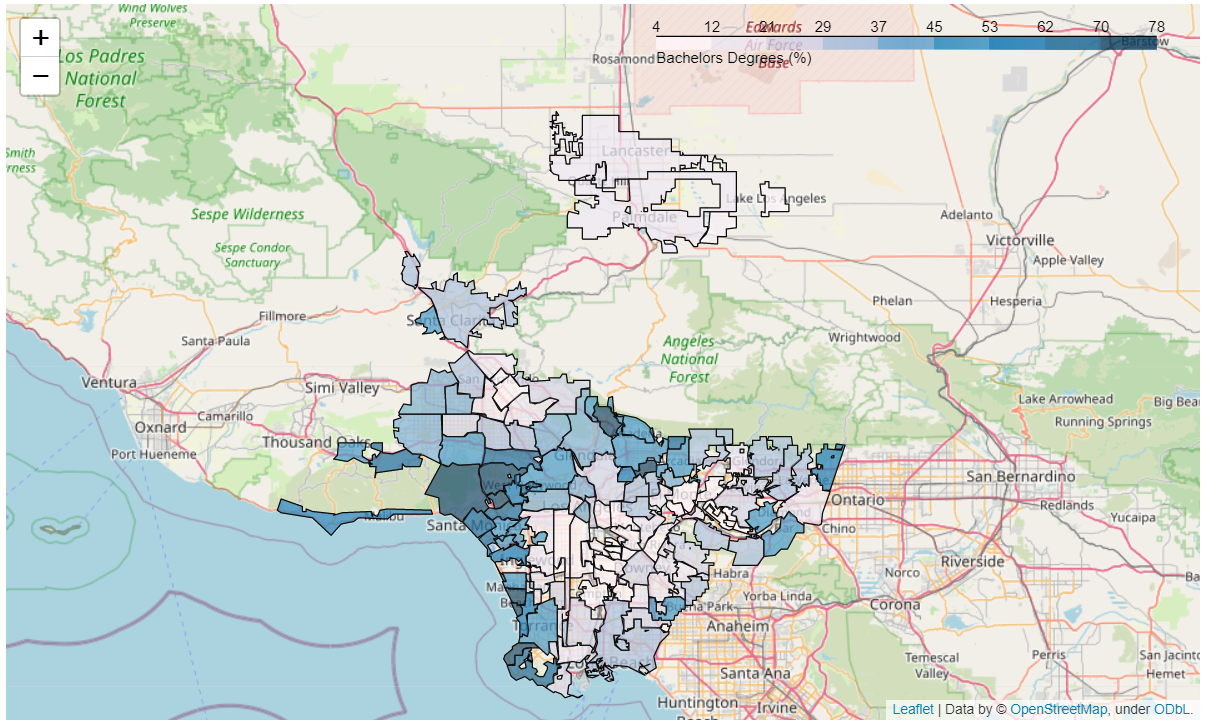 Bachelor's degree density