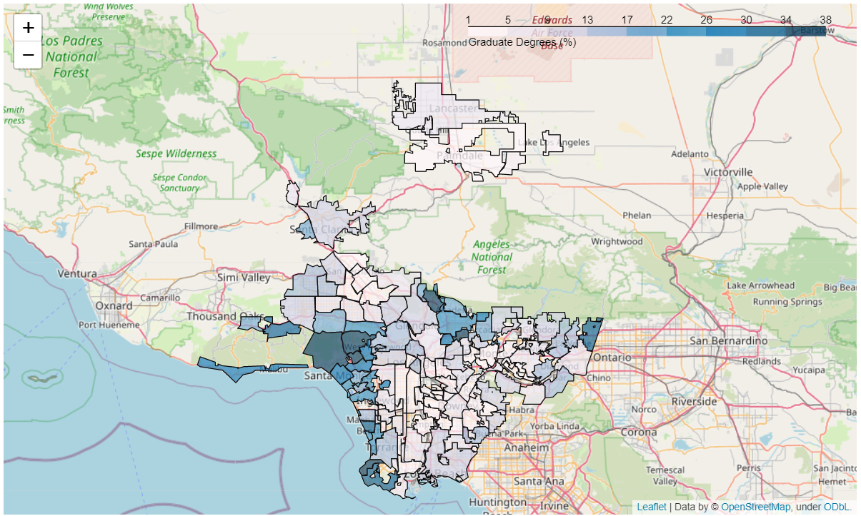 Graduate degree density