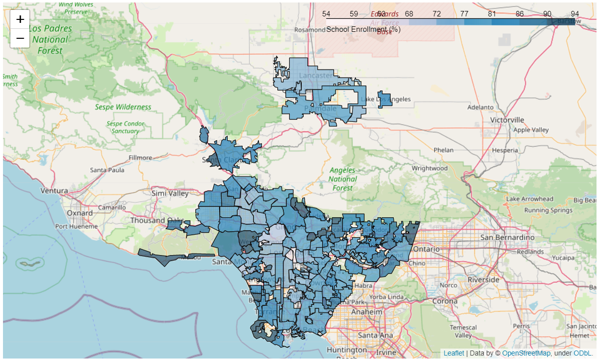School enrollment rate